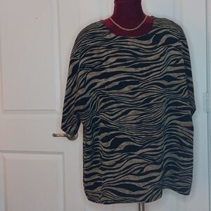 Chestudio Women's Animal Print Blouse, 2X, 5/$30
